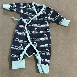 Monica + Andy kimono tie Train Patterned One Piece